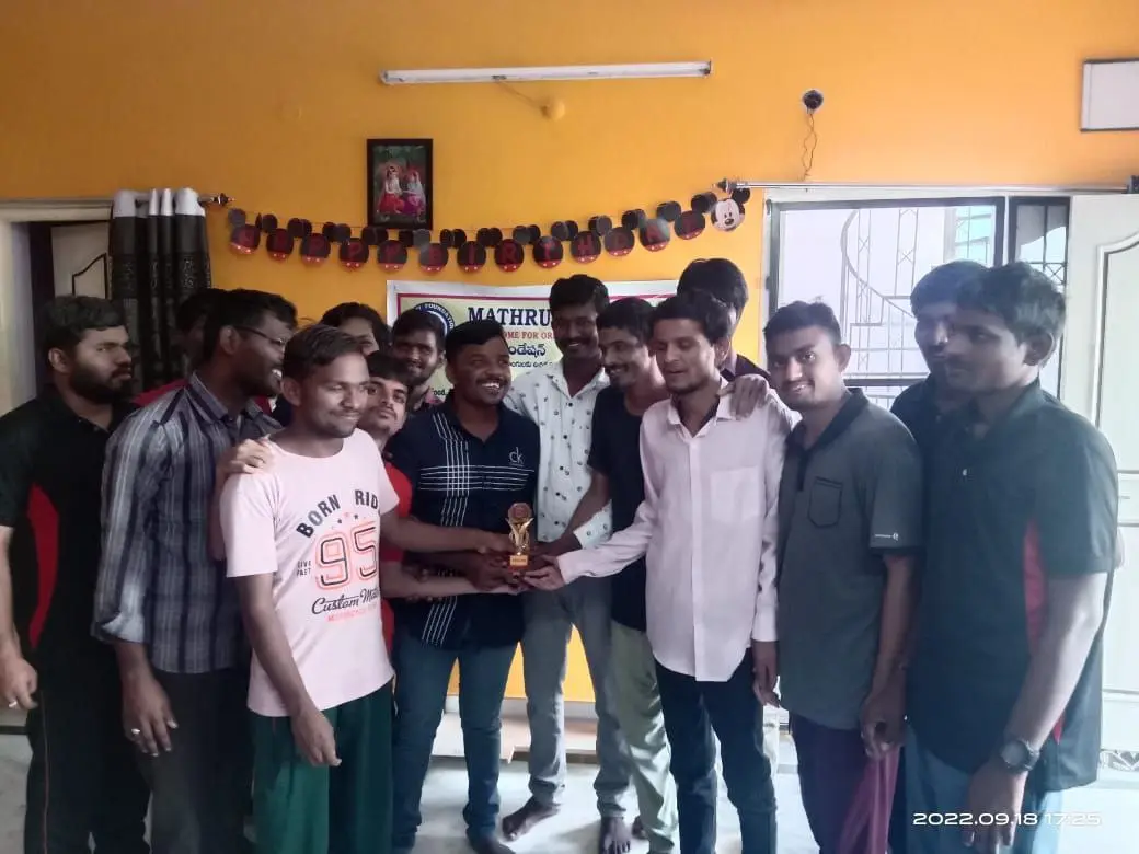 A birthday celebration at the Mathru Foundation home