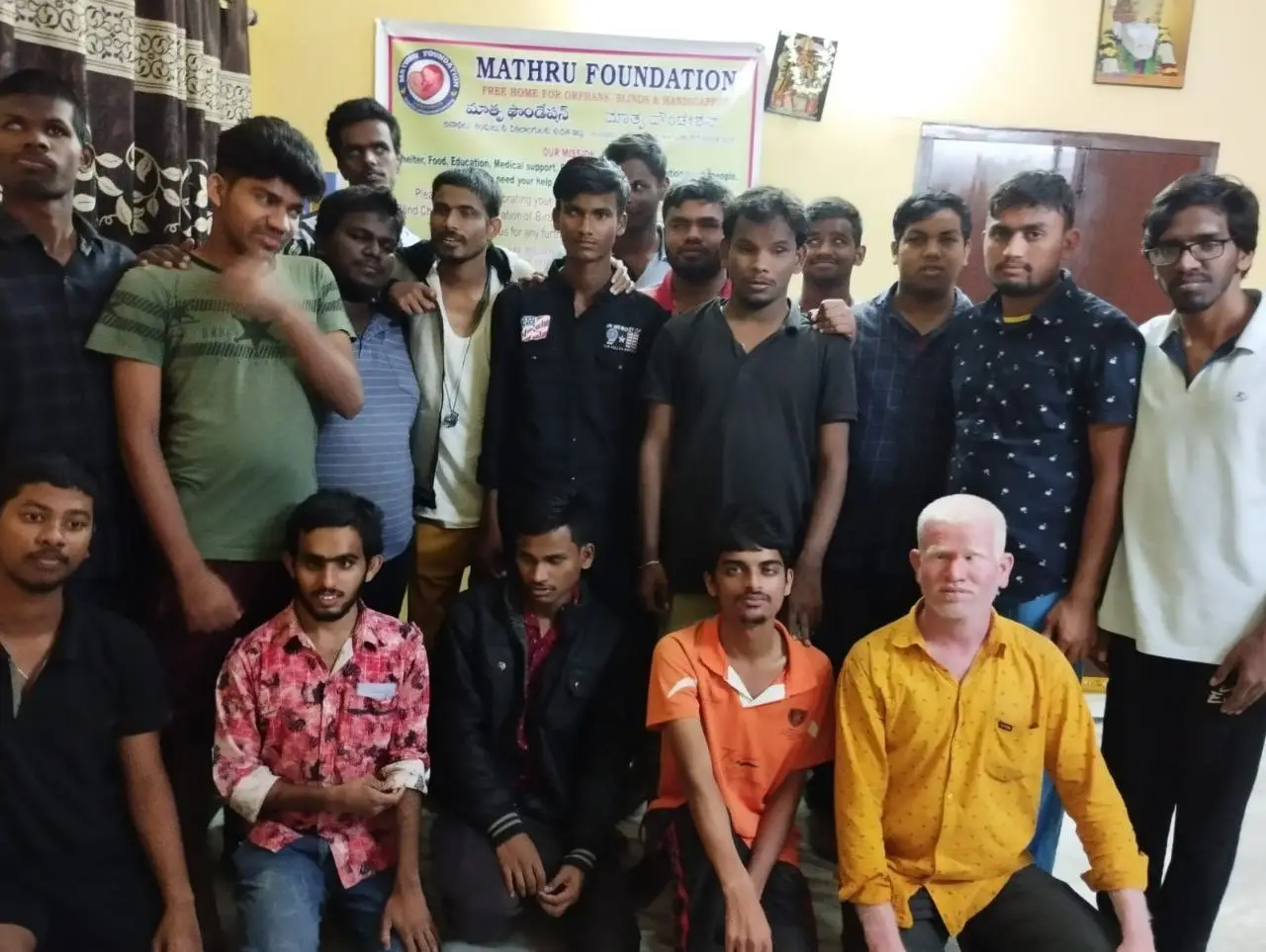 Residents of the Mathru Foundation home together